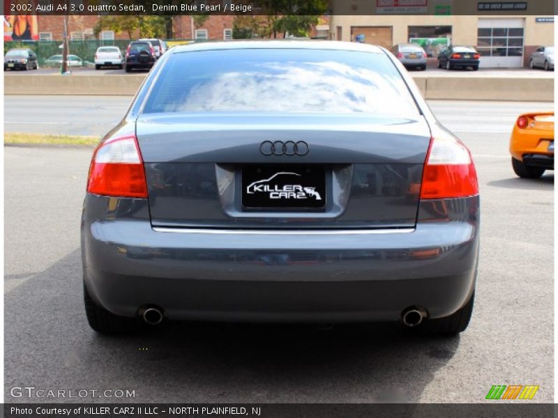 Denim Blue Pearl / Beige 2002 Audi A4 3.0 quattro Sedan