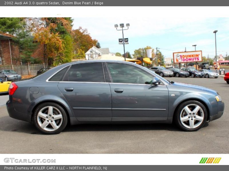 Denim Blue Pearl / Beige 2002 Audi A4 3.0 quattro Sedan