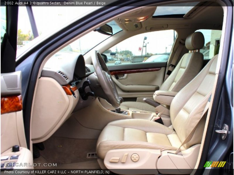 Denim Blue Pearl / Beige 2002 Audi A4 3.0 quattro Sedan