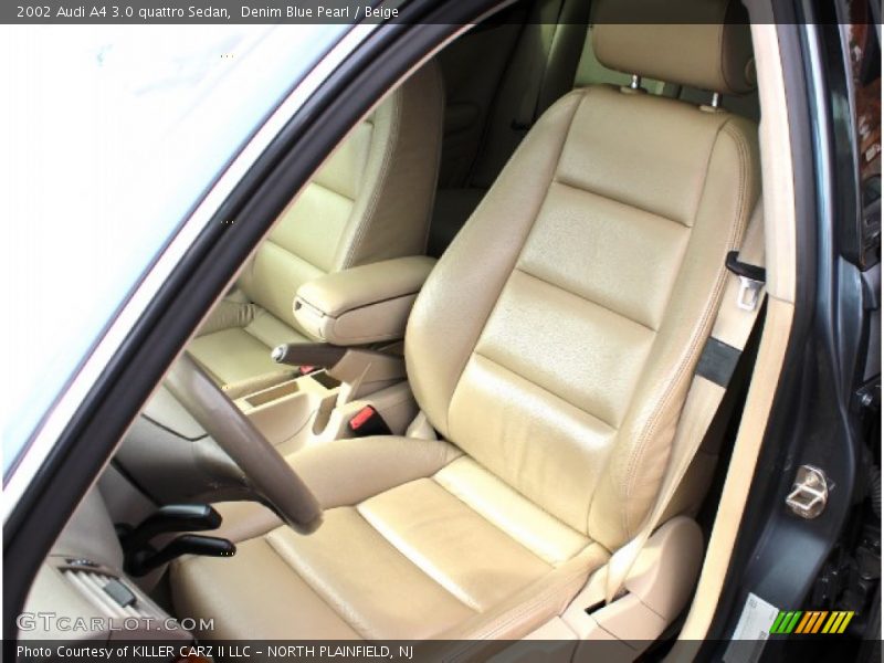 Denim Blue Pearl / Beige 2002 Audi A4 3.0 quattro Sedan