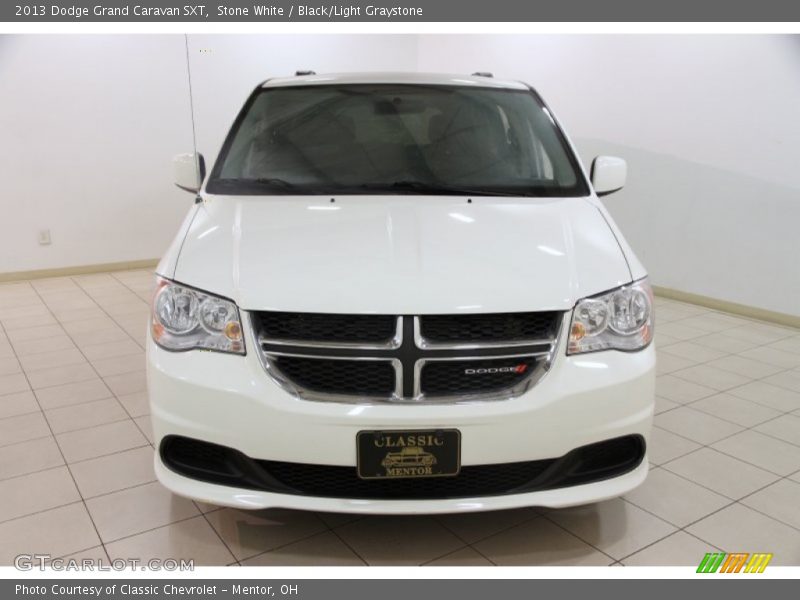 Stone White / Black/Light Graystone 2013 Dodge Grand Caravan SXT