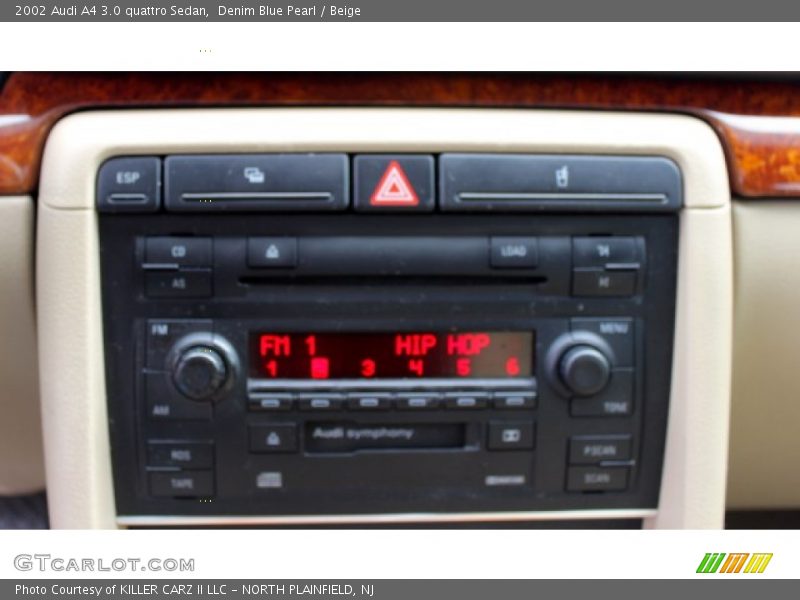 Denim Blue Pearl / Beige 2002 Audi A4 3.0 quattro Sedan