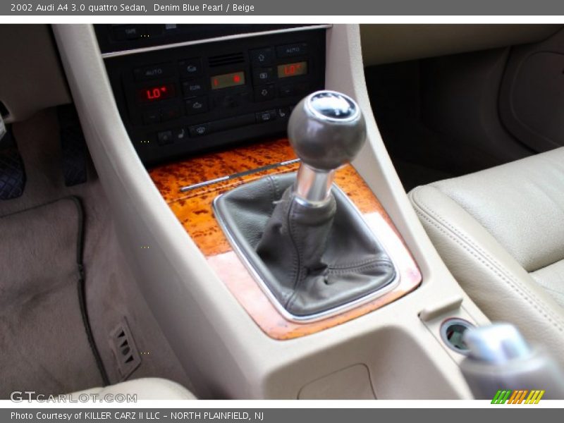 Denim Blue Pearl / Beige 2002 Audi A4 3.0 quattro Sedan