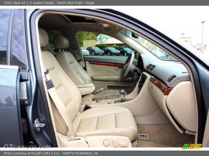 Denim Blue Pearl / Beige 2002 Audi A4 3.0 quattro Sedan