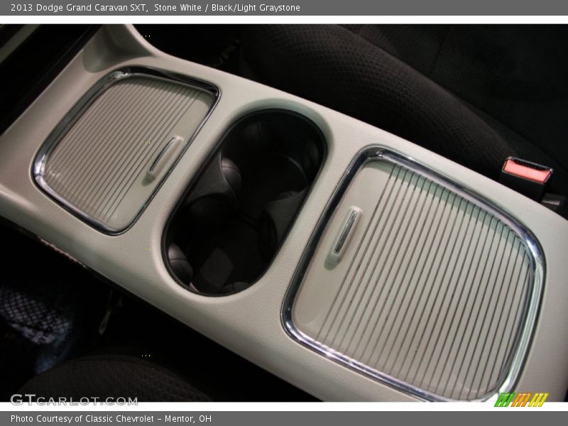 Stone White / Black/Light Graystone 2013 Dodge Grand Caravan SXT