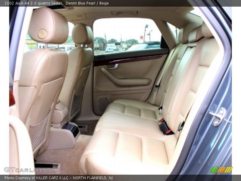 Denim Blue Pearl / Beige 2002 Audi A4 3.0 quattro Sedan