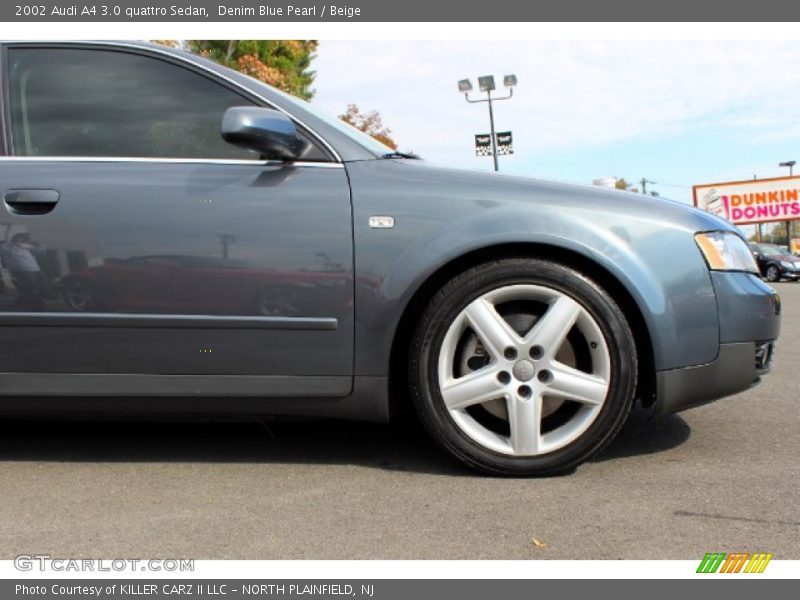 Denim Blue Pearl / Beige 2002 Audi A4 3.0 quattro Sedan