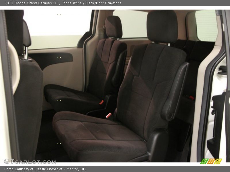 Stone White / Black/Light Graystone 2013 Dodge Grand Caravan SXT