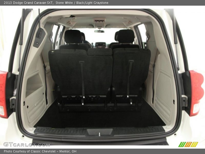 Stone White / Black/Light Graystone 2013 Dodge Grand Caravan SXT