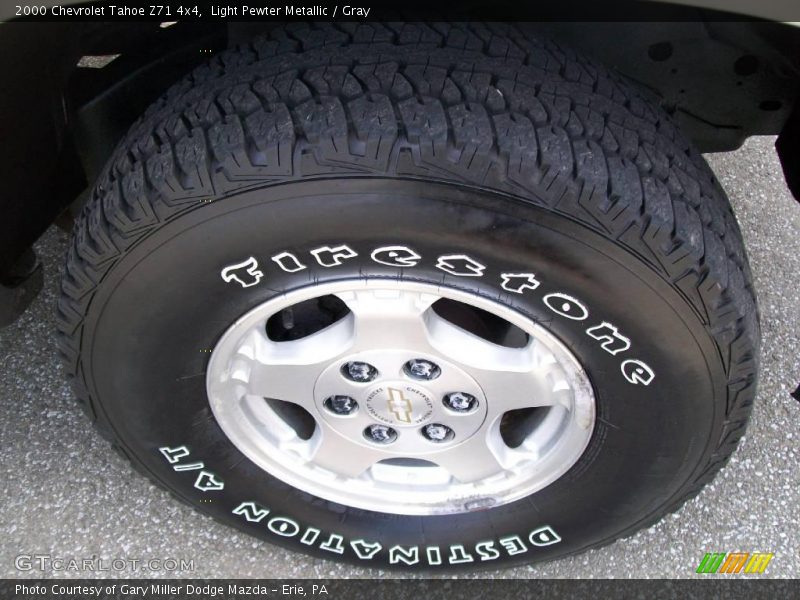 Light Pewter Metallic / Gray 2000 Chevrolet Tahoe Z71 4x4