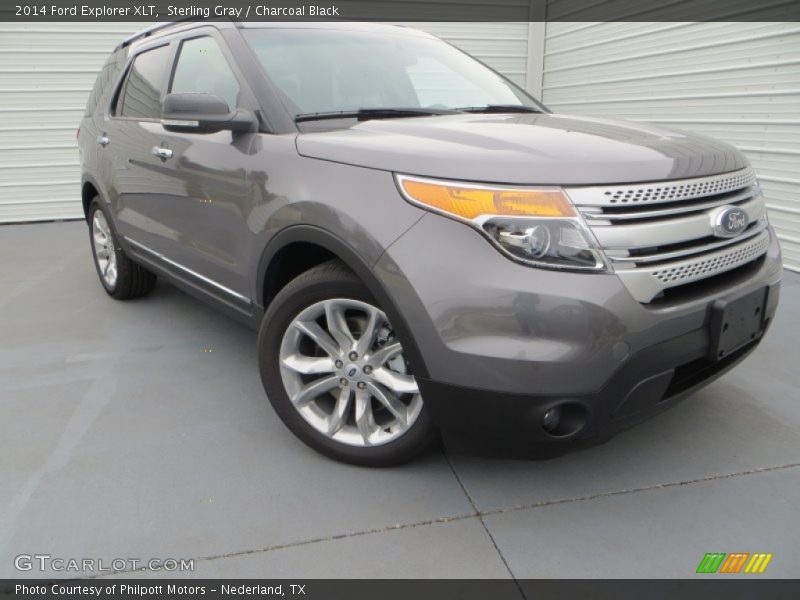 Sterling Gray / Charcoal Black 2014 Ford Explorer XLT