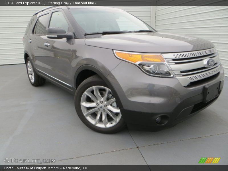 Sterling Gray / Charcoal Black 2014 Ford Explorer XLT