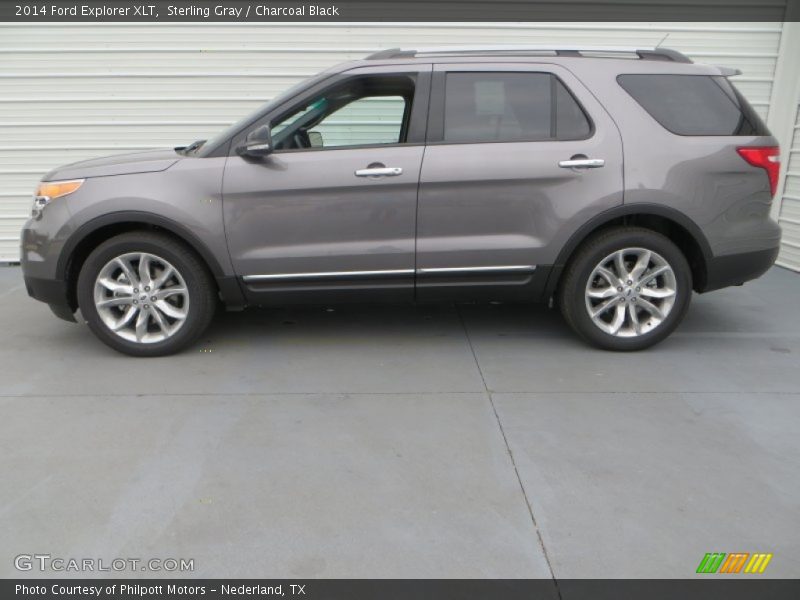 Sterling Gray / Charcoal Black 2014 Ford Explorer XLT