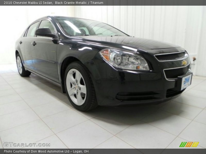 Black Granite Metallic / Titanium 2010 Chevrolet Malibu LS Sedan