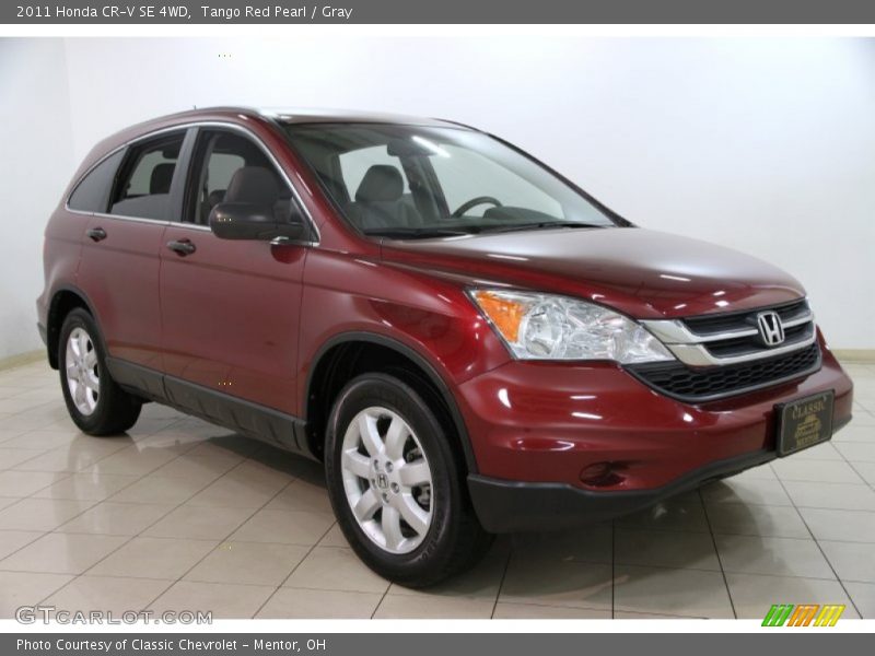 Tango Red Pearl / Gray 2011 Honda CR-V SE 4WD