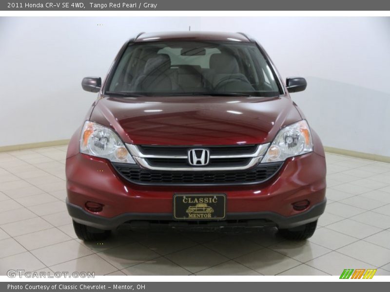 Tango Red Pearl / Gray 2011 Honda CR-V SE 4WD