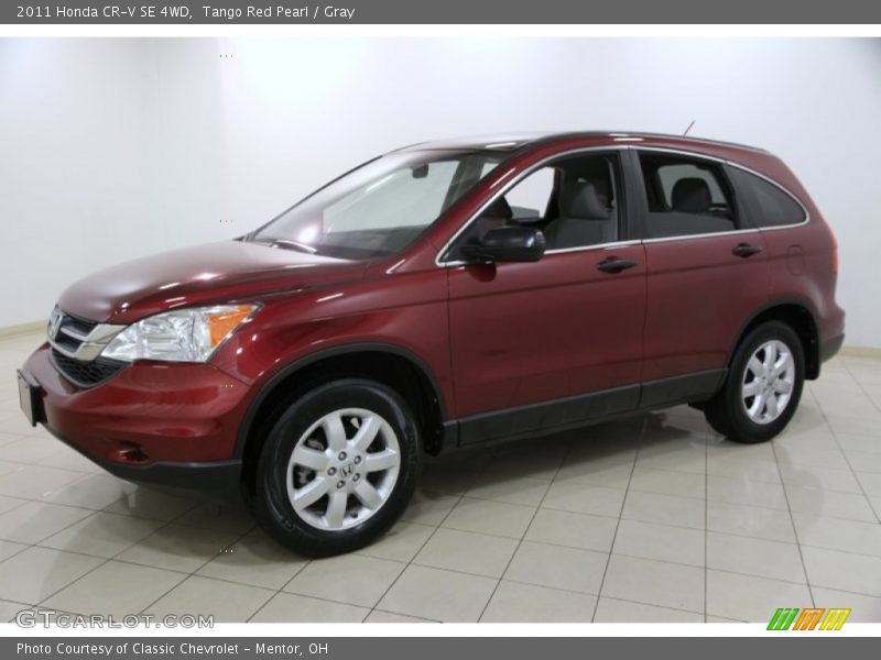 Tango Red Pearl / Gray 2011 Honda CR-V SE 4WD