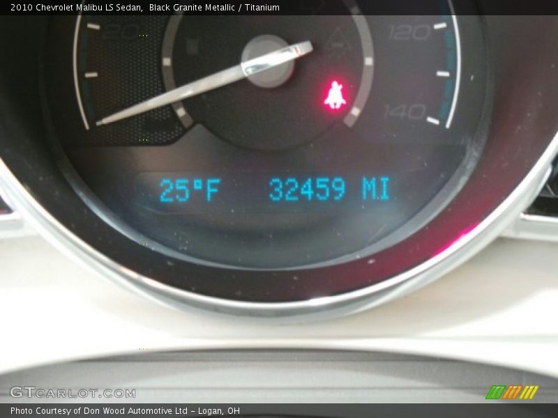 Black Granite Metallic / Titanium 2010 Chevrolet Malibu LS Sedan