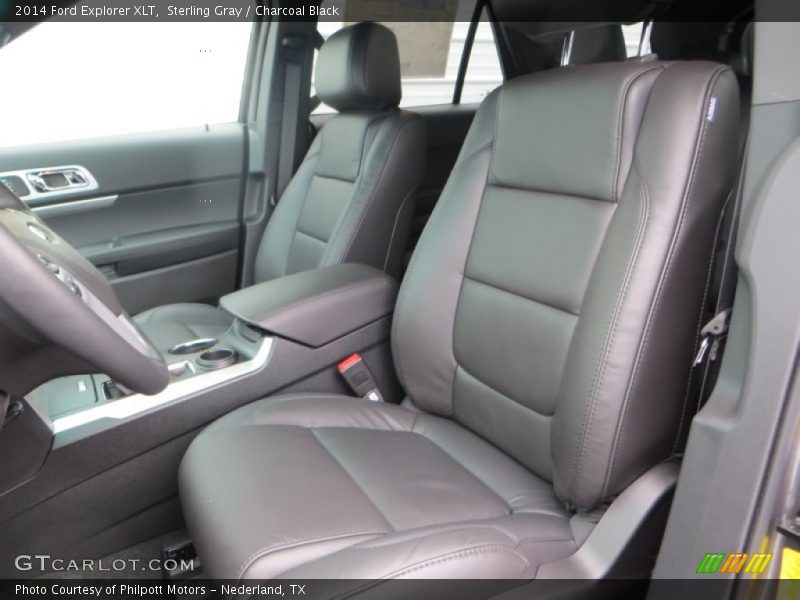 Sterling Gray / Charcoal Black 2014 Ford Explorer XLT