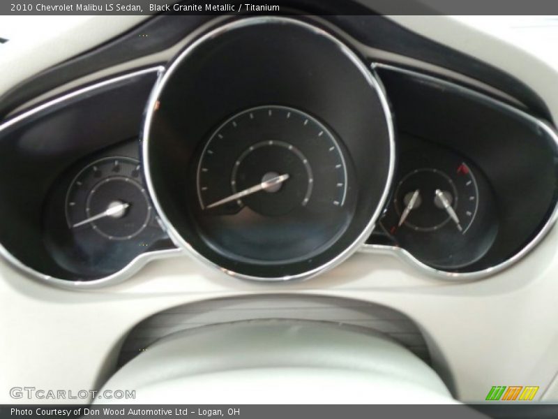 Black Granite Metallic / Titanium 2010 Chevrolet Malibu LS Sedan