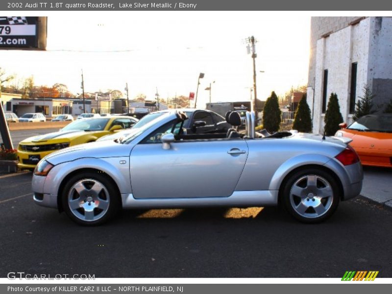 Lake Silver Metallic / Ebony 2002 Audi TT 1.8T quattro Roadster