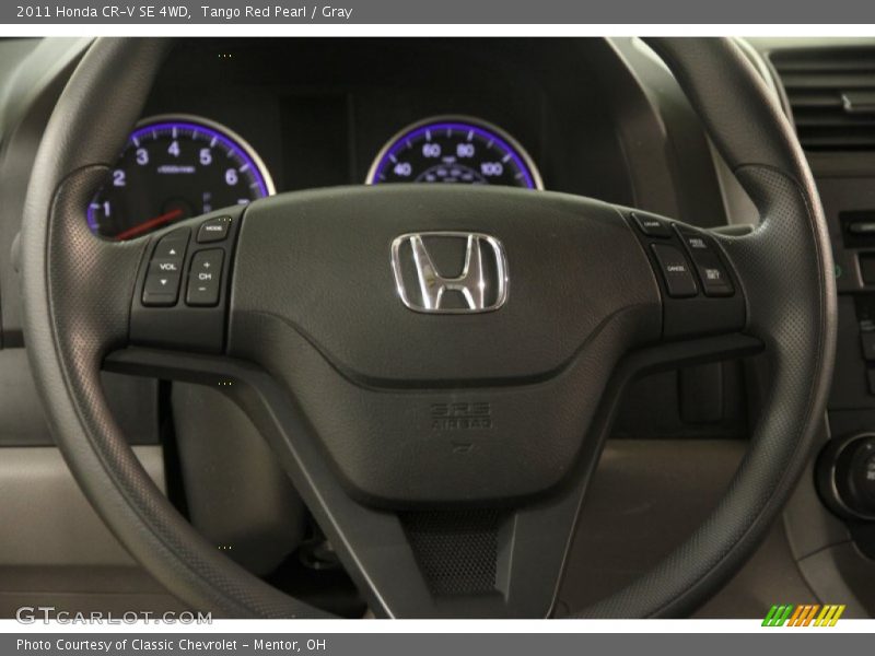 Tango Red Pearl / Gray 2011 Honda CR-V SE 4WD