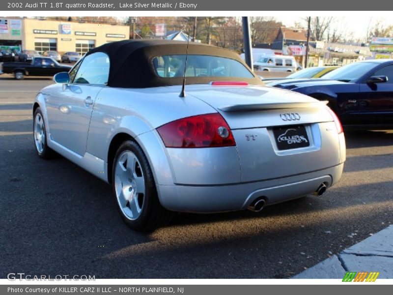 Lake Silver Metallic / Ebony 2002 Audi TT 1.8T quattro Roadster