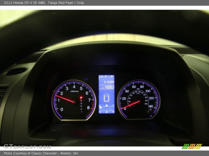 Tango Red Pearl / Gray 2011 Honda CR-V SE 4WD