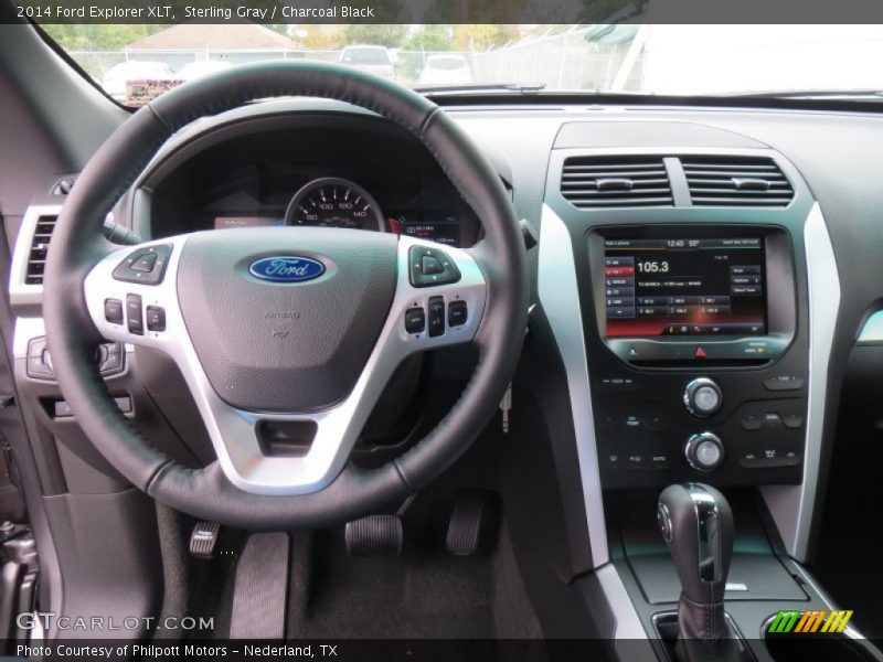 Sterling Gray / Charcoal Black 2014 Ford Explorer XLT