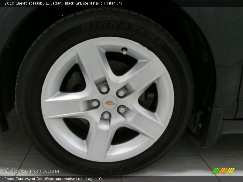 Black Granite Metallic / Titanium 2010 Chevrolet Malibu LS Sedan