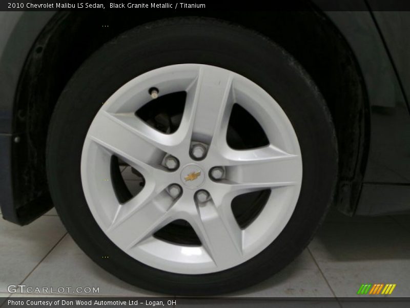 Black Granite Metallic / Titanium 2010 Chevrolet Malibu LS Sedan