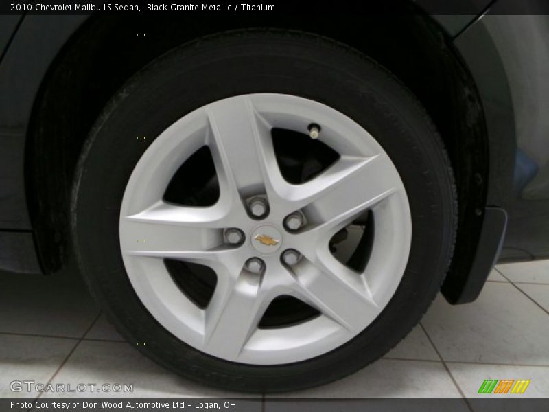 Black Granite Metallic / Titanium 2010 Chevrolet Malibu LS Sedan