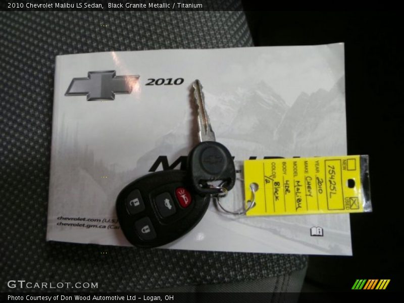 Black Granite Metallic / Titanium 2010 Chevrolet Malibu LS Sedan