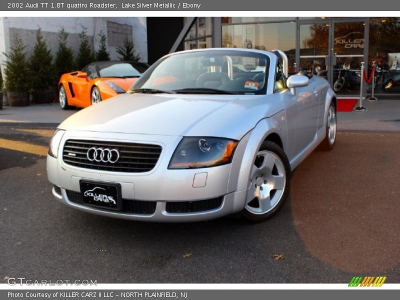 Lake Silver Metallic / Ebony 2002 Audi TT 1.8T quattro Roadster