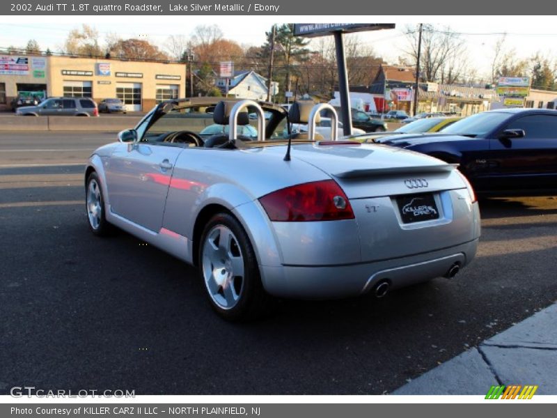 Lake Silver Metallic / Ebony 2002 Audi TT 1.8T quattro Roadster