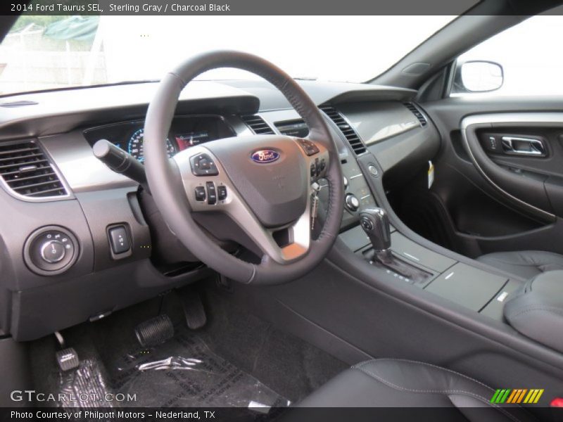 Sterling Gray / Charcoal Black 2014 Ford Taurus SEL