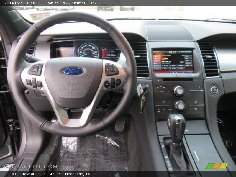 Sterling Gray / Charcoal Black 2014 Ford Taurus SEL