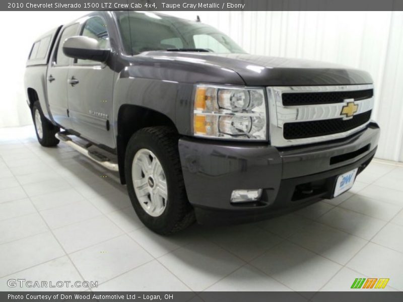 Taupe Gray Metallic / Ebony 2010 Chevrolet Silverado 1500 LTZ Crew Cab 4x4