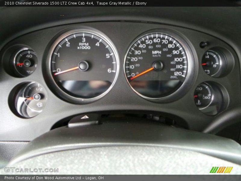 Taupe Gray Metallic / Ebony 2010 Chevrolet Silverado 1500 LTZ Crew Cab 4x4