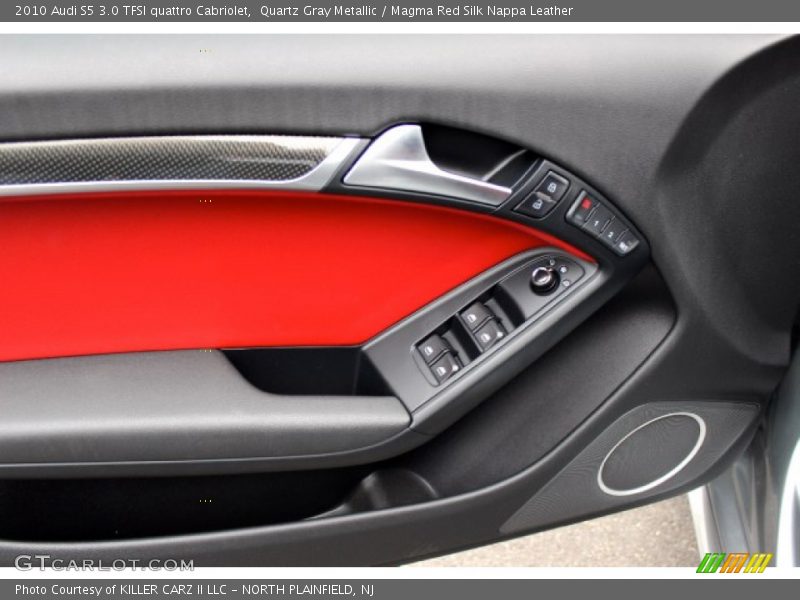 Quartz Gray Metallic / Magma Red Silk Nappa Leather 2010 Audi S5 3.0 TFSI quattro Cabriolet
