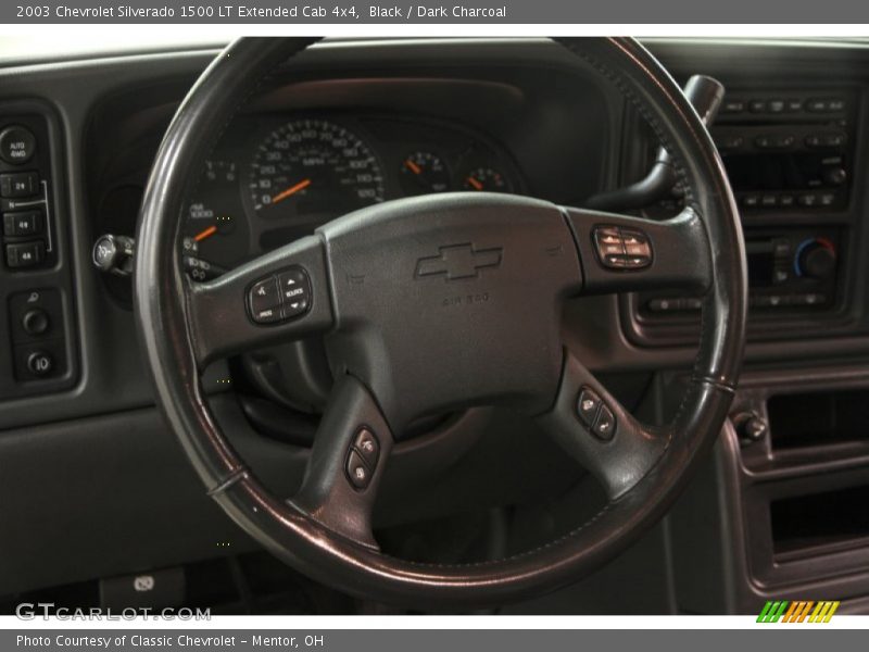 Black / Dark Charcoal 2003 Chevrolet Silverado 1500 LT Extended Cab 4x4