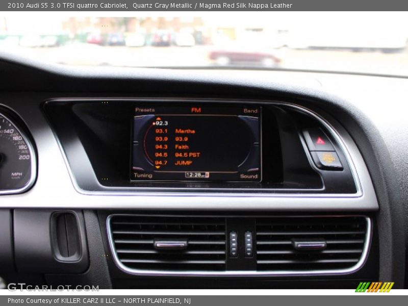 Quartz Gray Metallic / Magma Red Silk Nappa Leather 2010 Audi S5 3.0 TFSI quattro Cabriolet