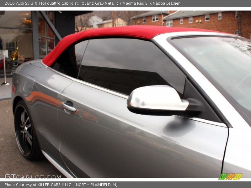 Quartz Gray Metallic / Magma Red Silk Nappa Leather 2010 Audi S5 3.0 TFSI quattro Cabriolet