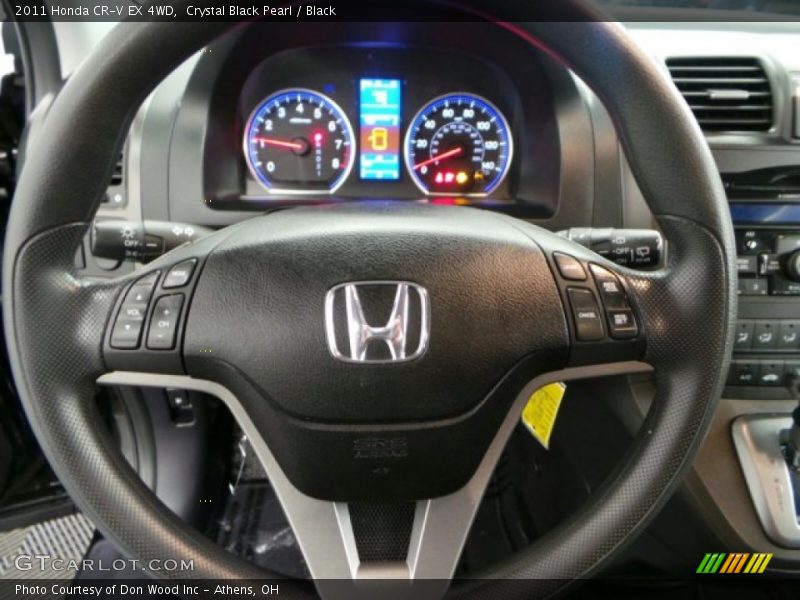 Crystal Black Pearl / Black 2011 Honda CR-V EX 4WD