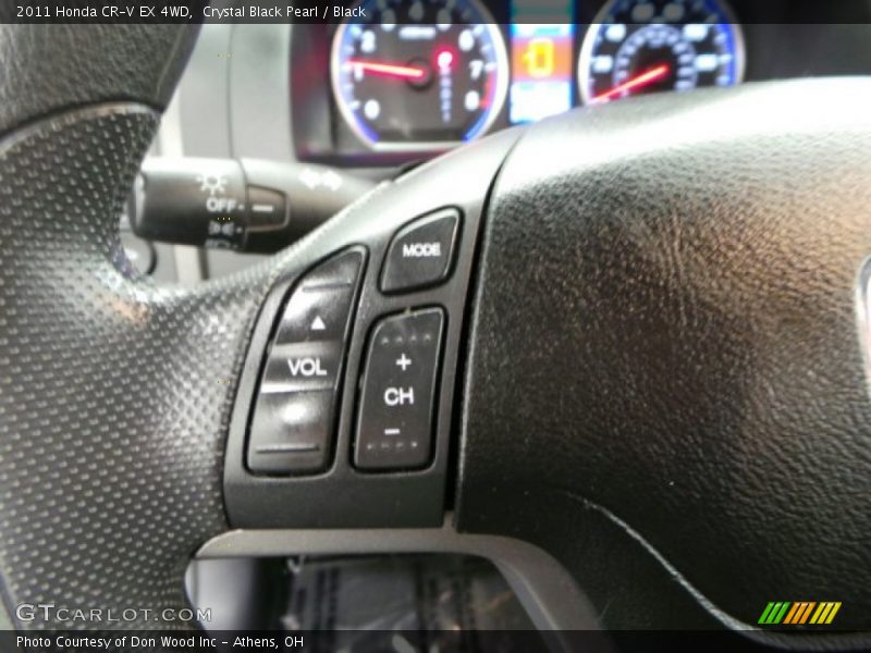 Crystal Black Pearl / Black 2011 Honda CR-V EX 4WD