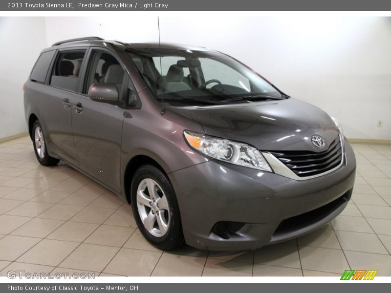 Predawn Gray Mica / Light Gray 2013 Toyota Sienna LE
