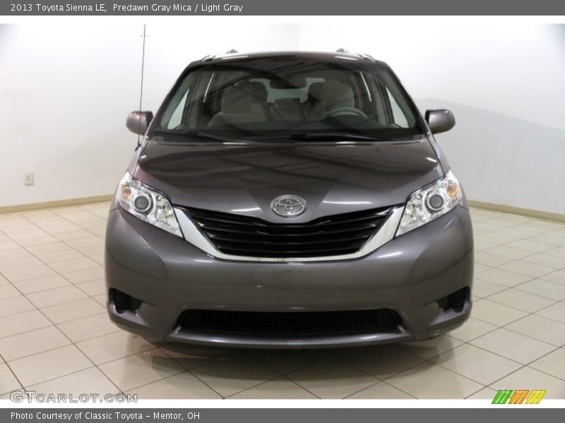 Predawn Gray Mica / Light Gray 2013 Toyota Sienna LE