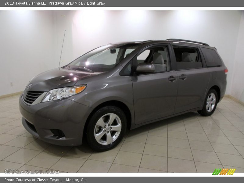 Predawn Gray Mica / Light Gray 2013 Toyota Sienna LE