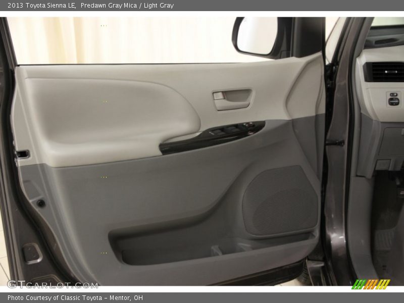 Predawn Gray Mica / Light Gray 2013 Toyota Sienna LE
