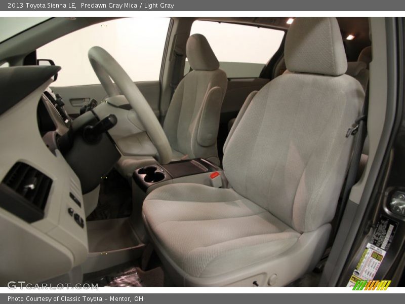 Predawn Gray Mica / Light Gray 2013 Toyota Sienna LE